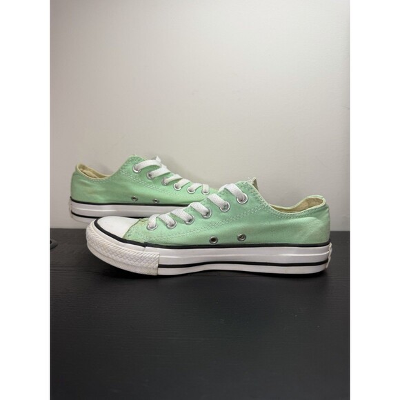 Converse All Star Mint Green Canvas Low Top Shoes Mens 5 Womens 7 - Picture 5 of 16